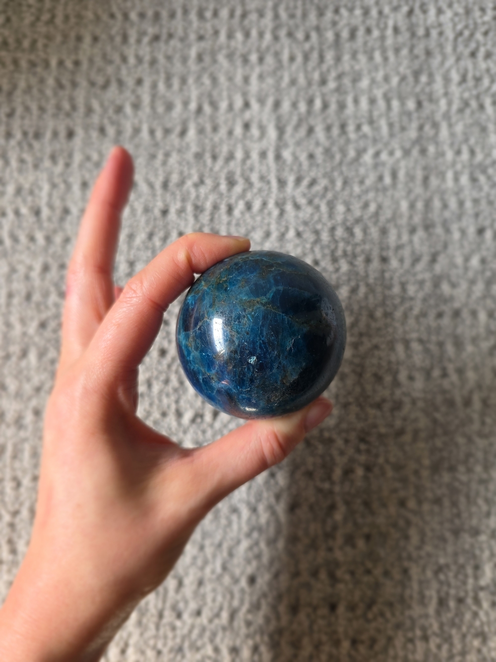 Apatite Crystal Sphere - Decorative Orb